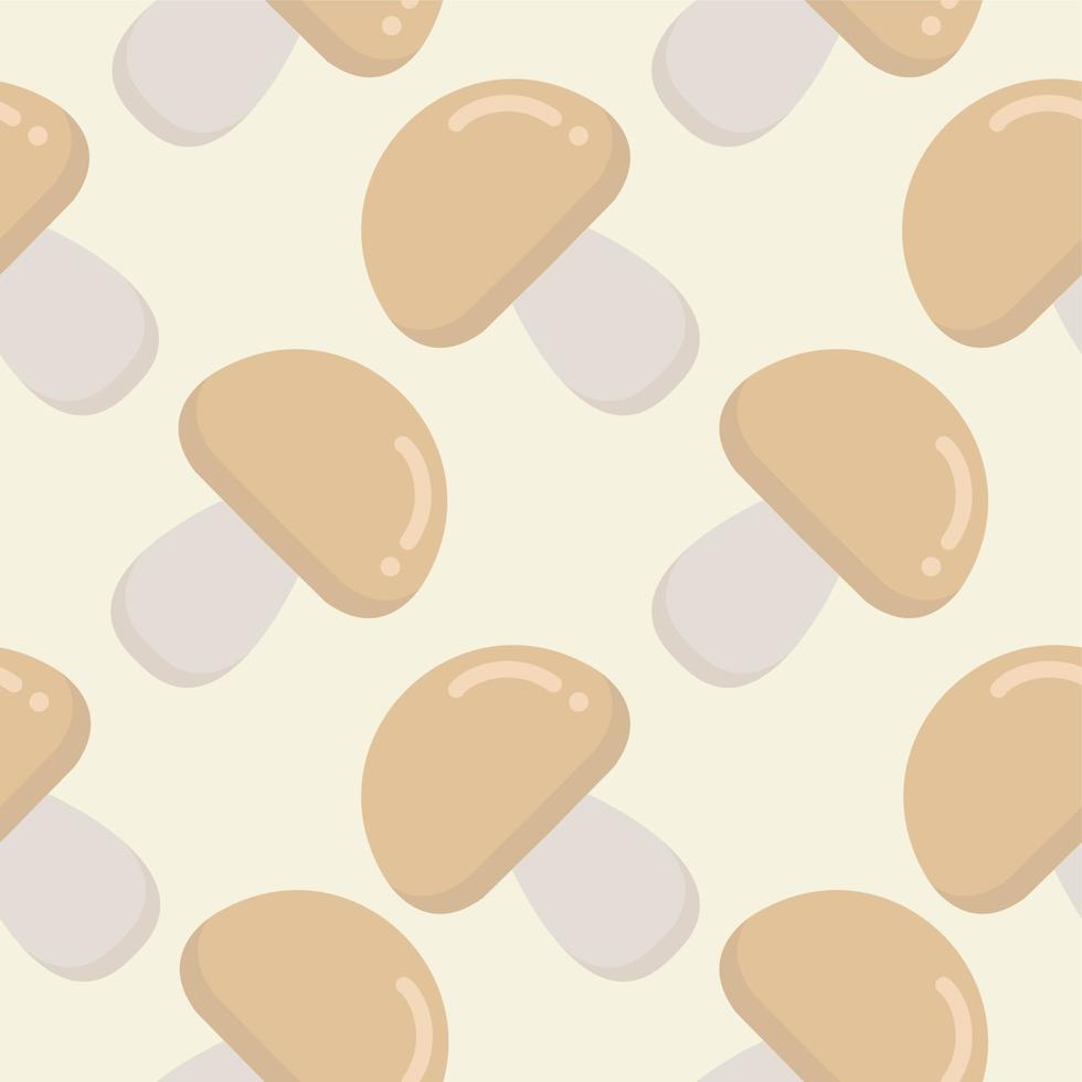 mushroom seamless pattern flat design vector