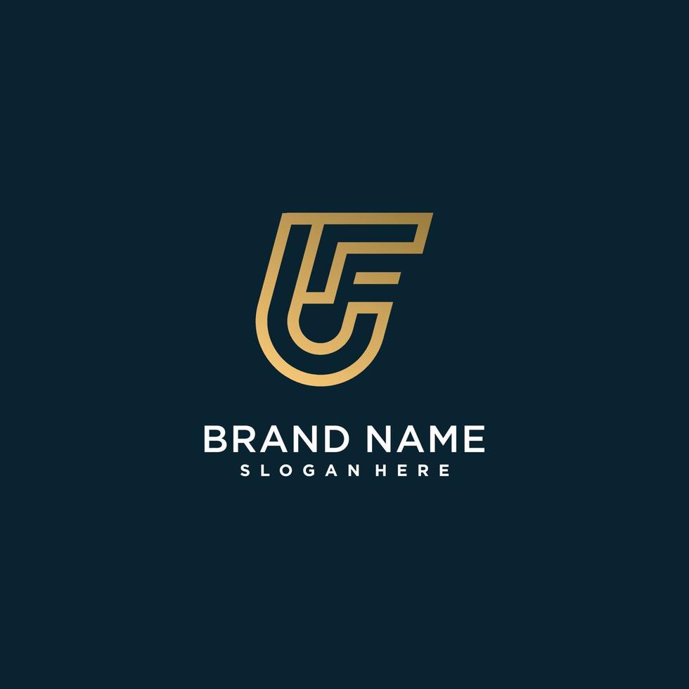 Golden letter logo with initial J with creative concept Premium Vector part 5
