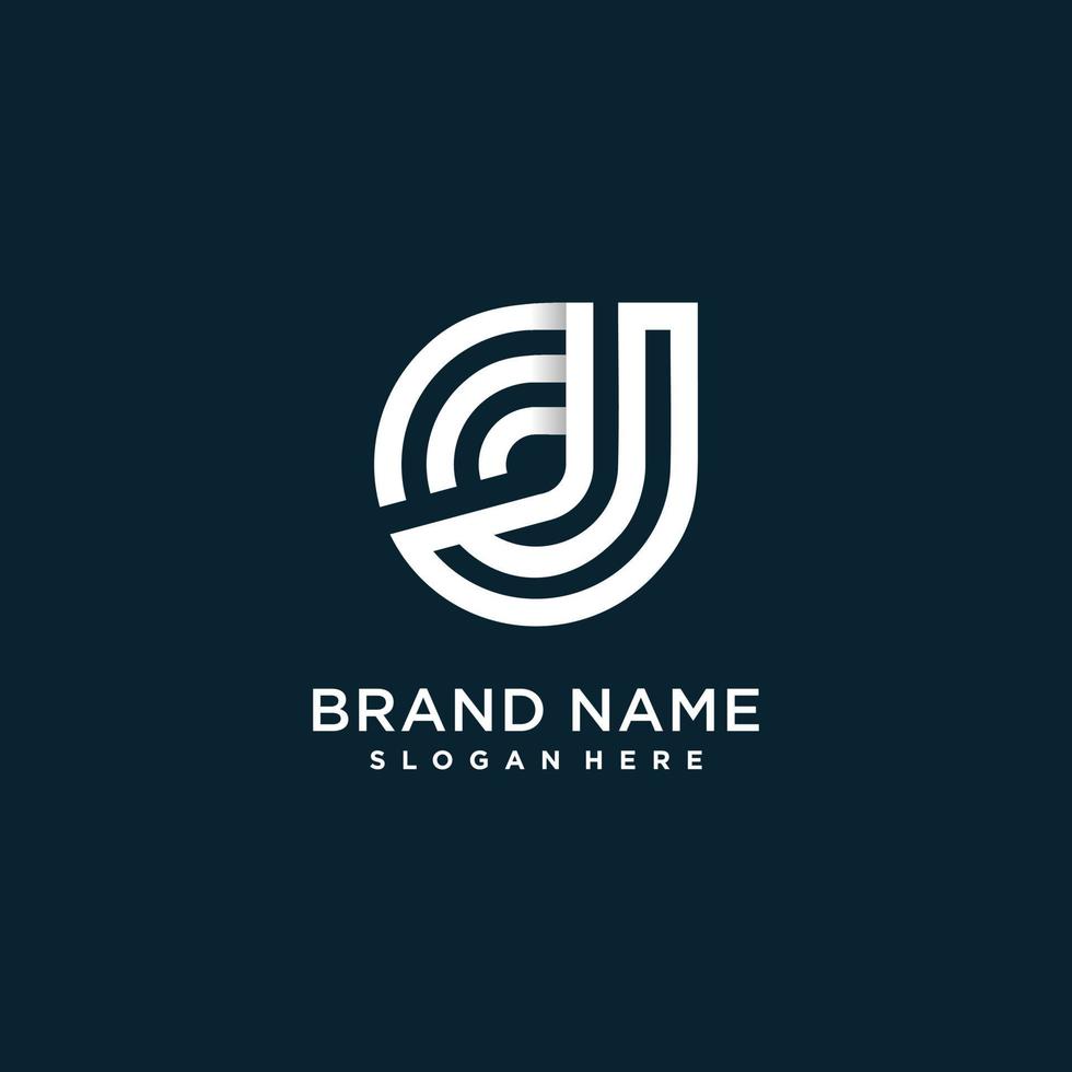 letter D logo with modern creative concept for company or person Premium Vector part 5