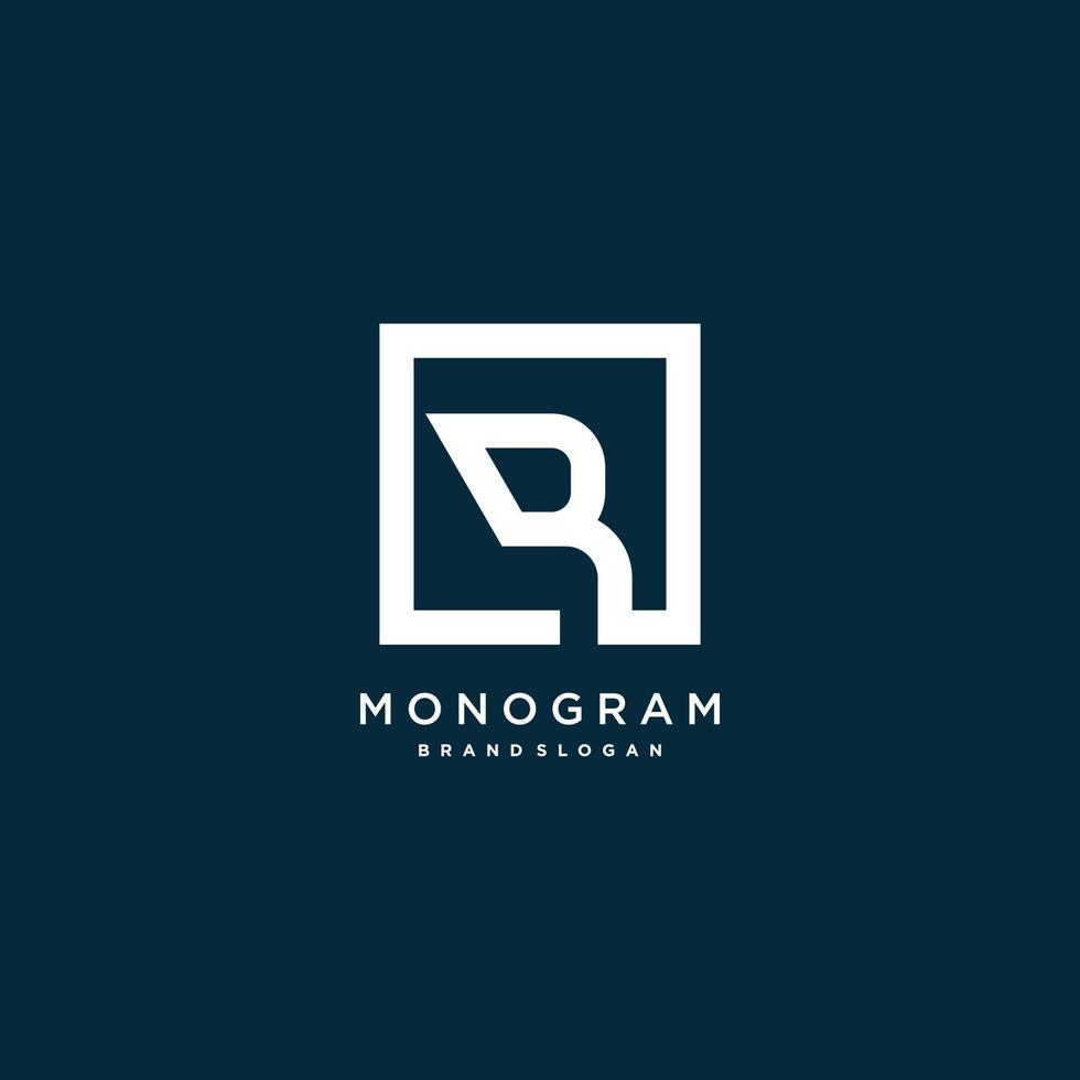 letter logo with initial R with creative monogram concept Premium Vector part 2