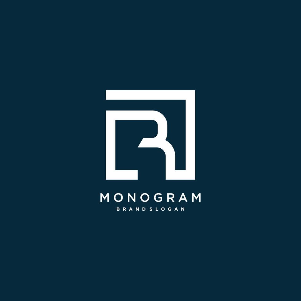 letter logo with initial R with creative monogram concept Premium Vector part 9