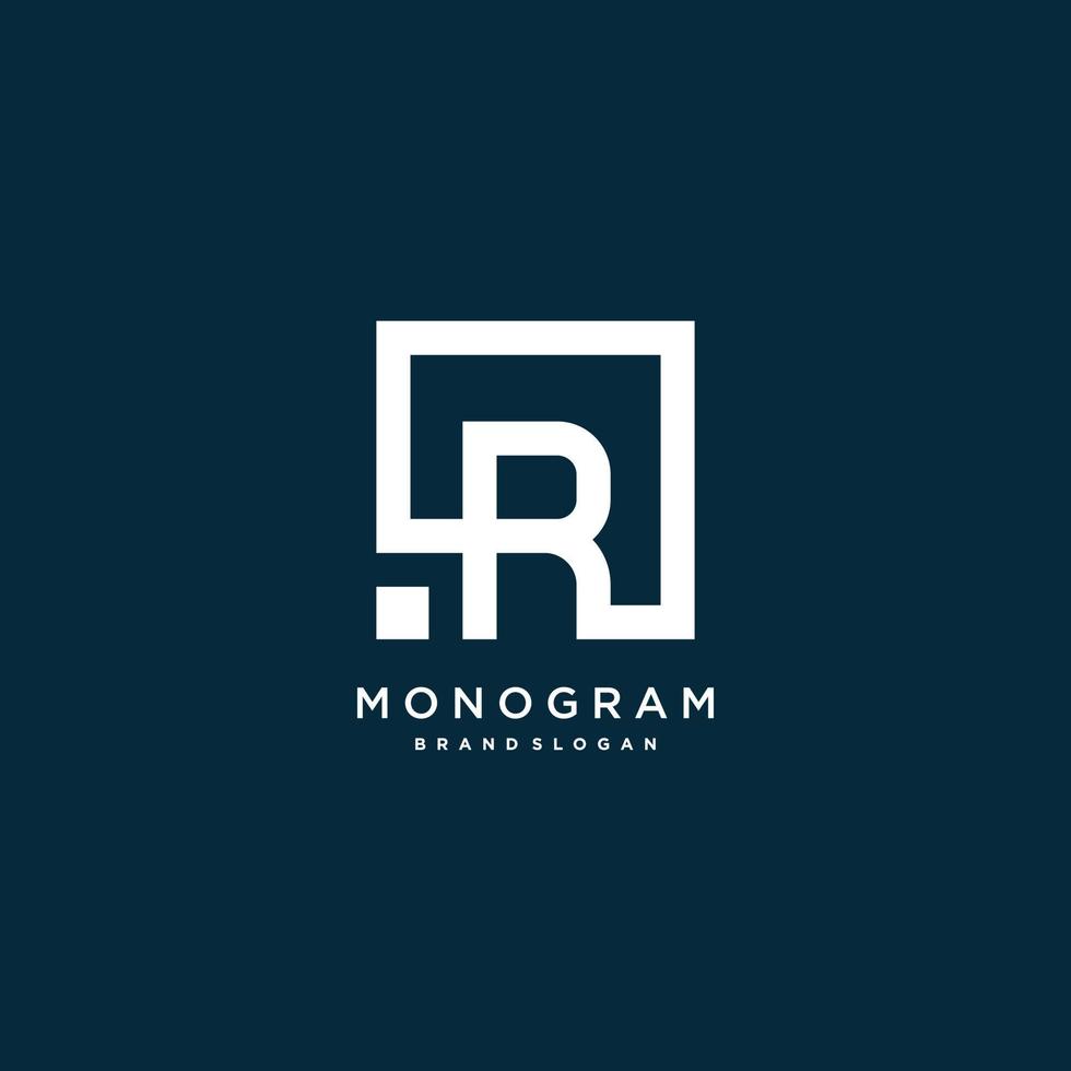 letter logo with initial R with creative monogram concept Premium Vector part 4
