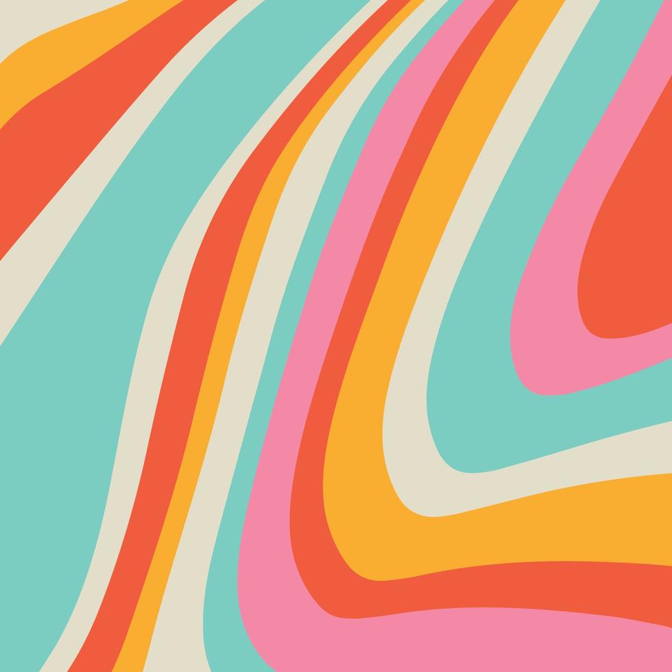 Retro background. Groovy background vector