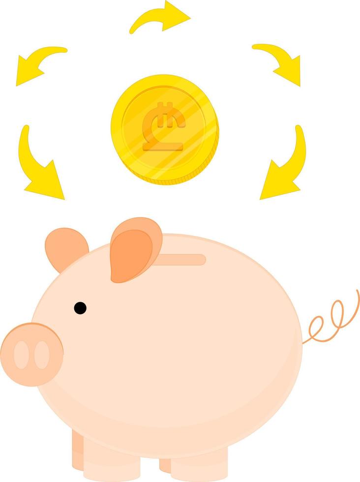 Georgian lari icon vector