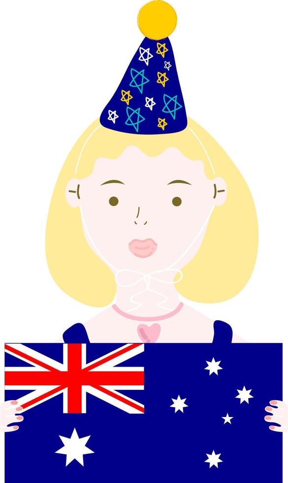 Flag Of Australian vector