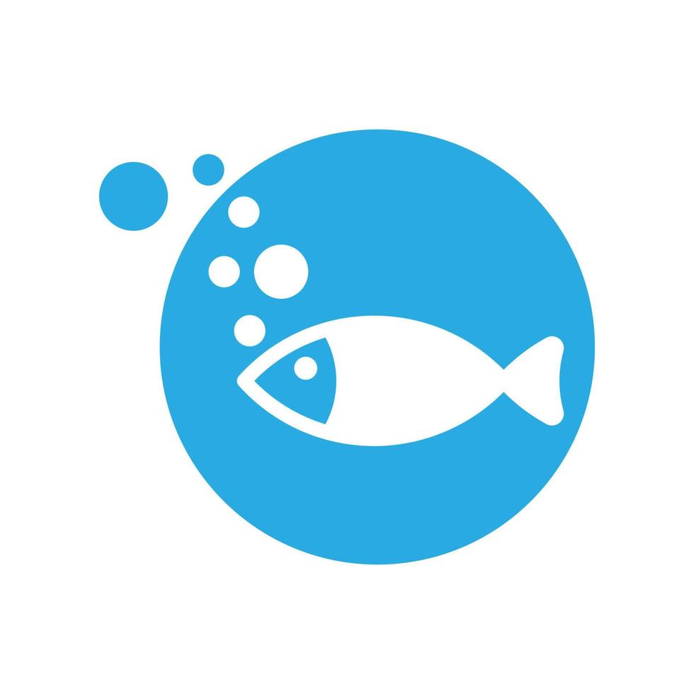 diseño de icono de pescado vector