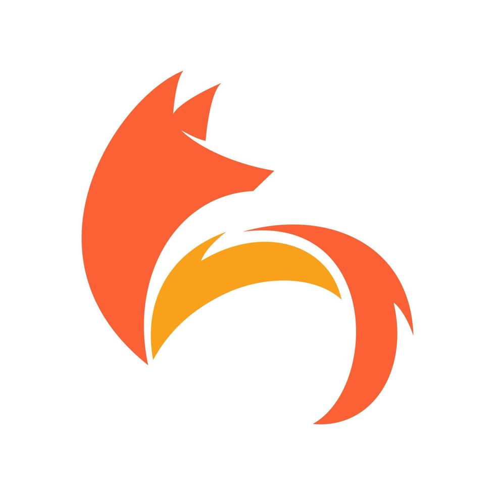 Fox icon design vector