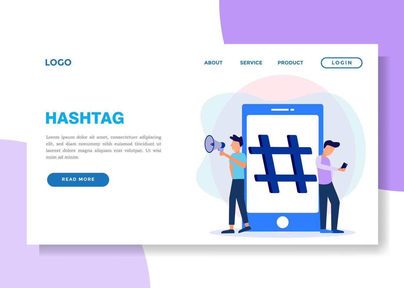 Illustration vector graphic cartoon character of hashtag