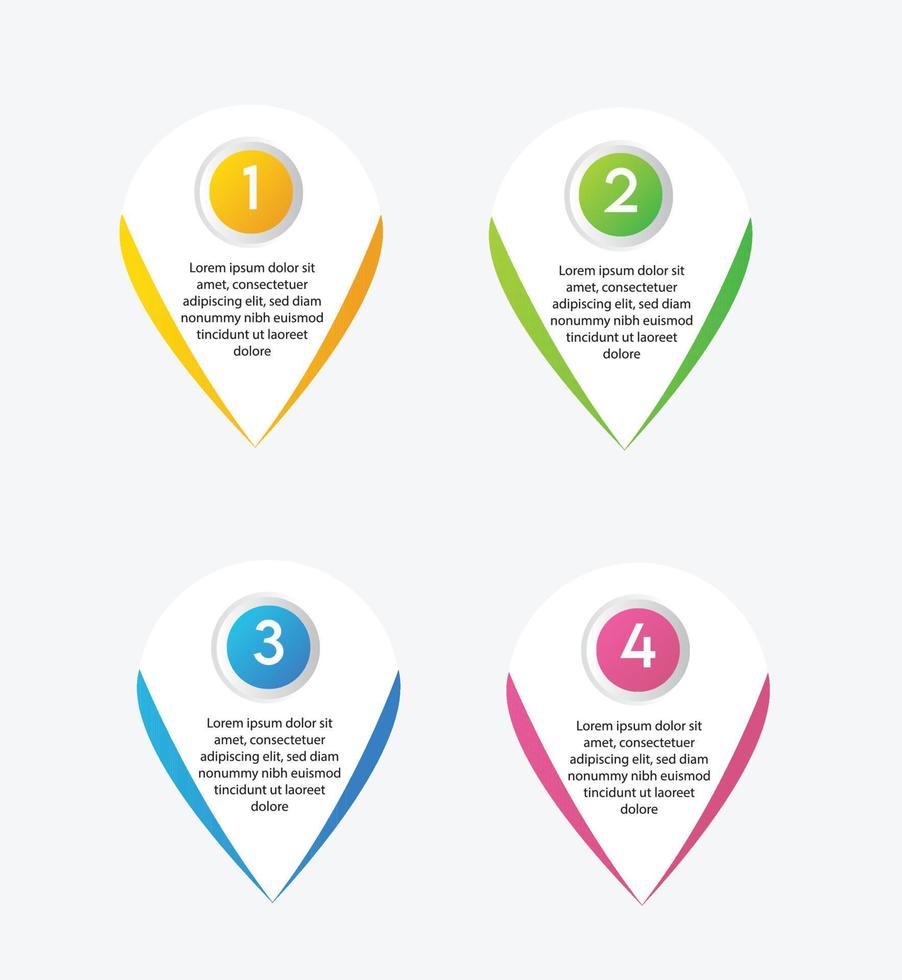 Infographics Pointer Template vector