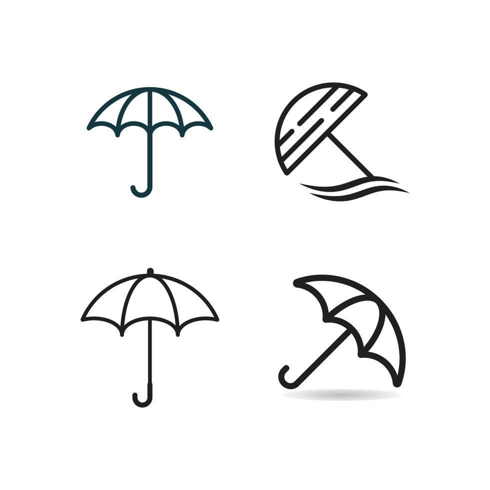 umbrella logo vector