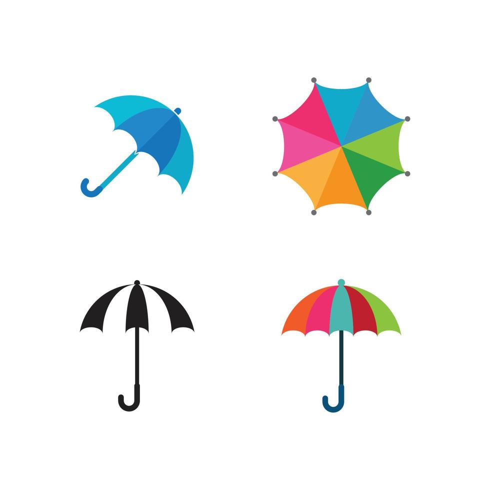 umbrella logo vector