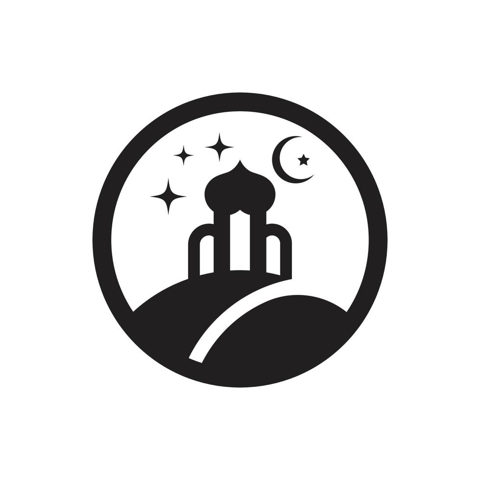 Ramadan kareem mosque vector