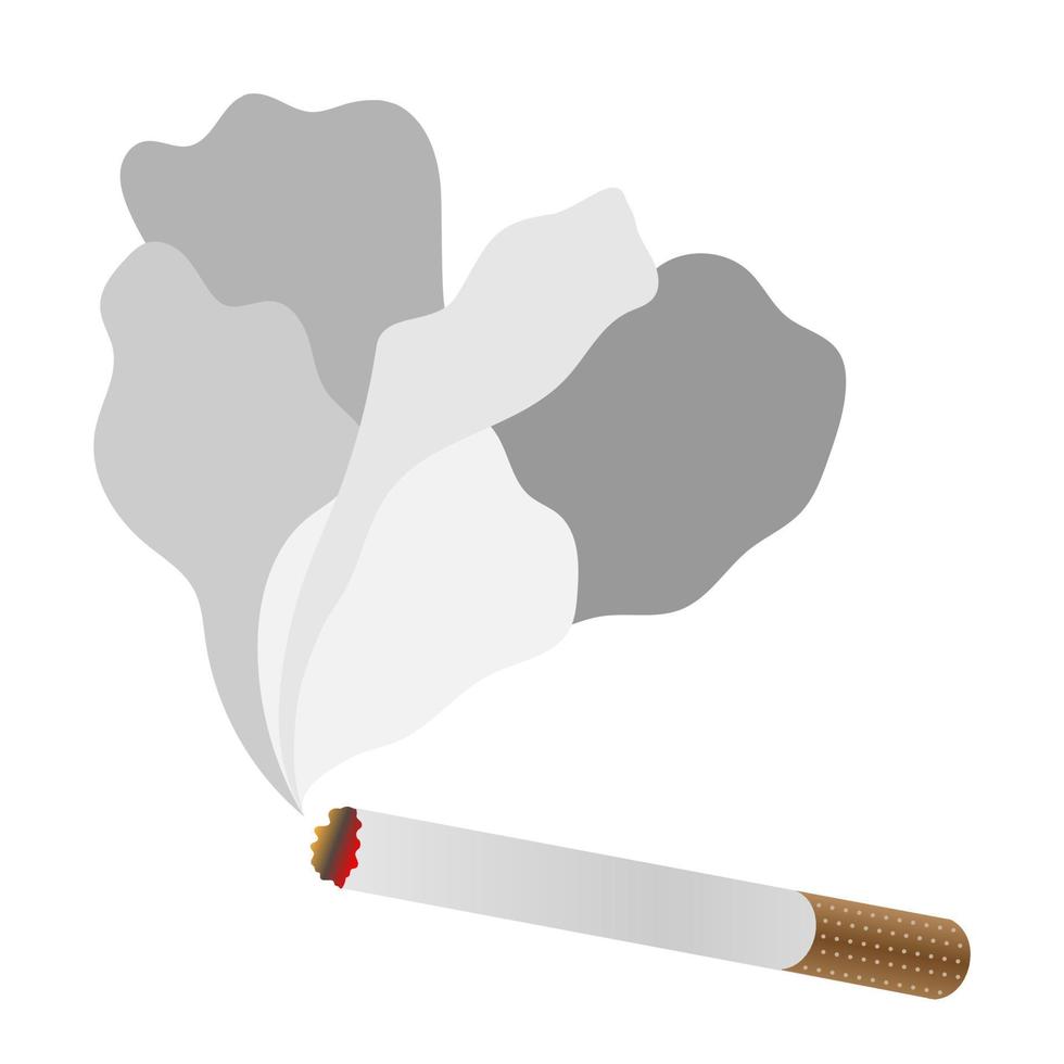 vector smoking cigarette