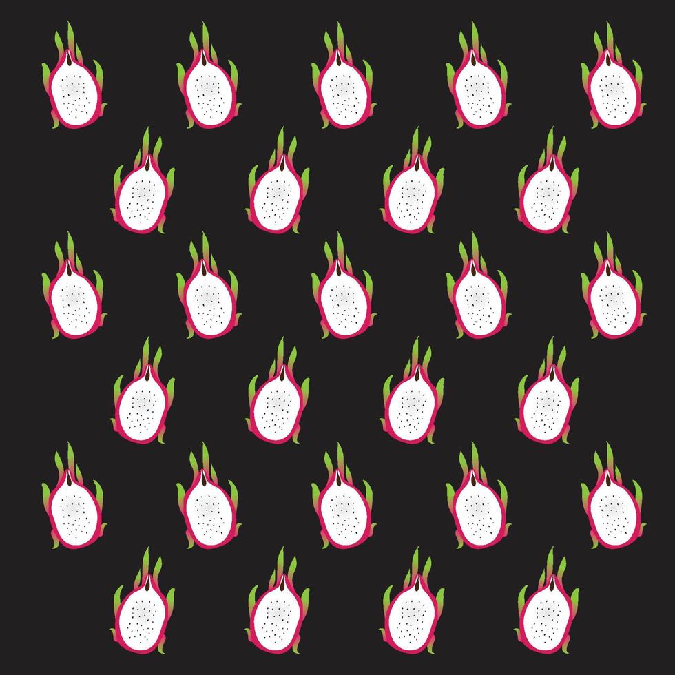 fondo de fruta de dragón de vector