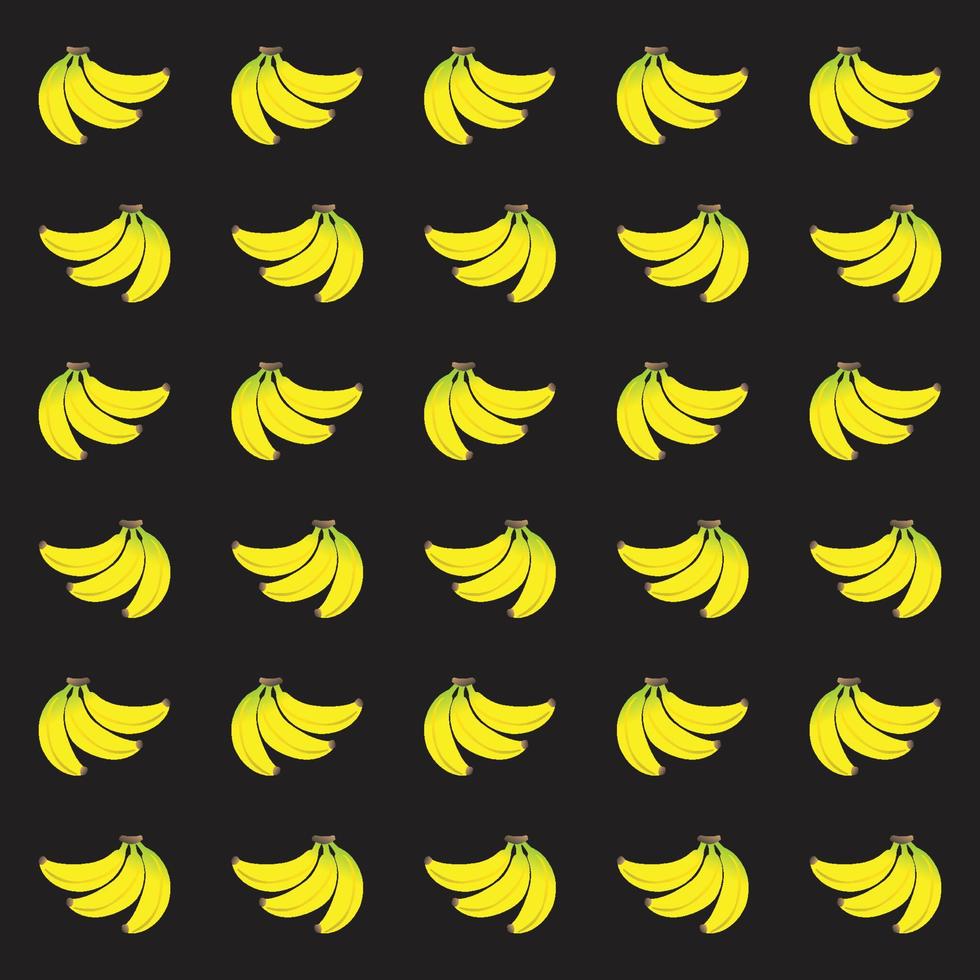 vector, plátano, patrón, plano de fondo vector