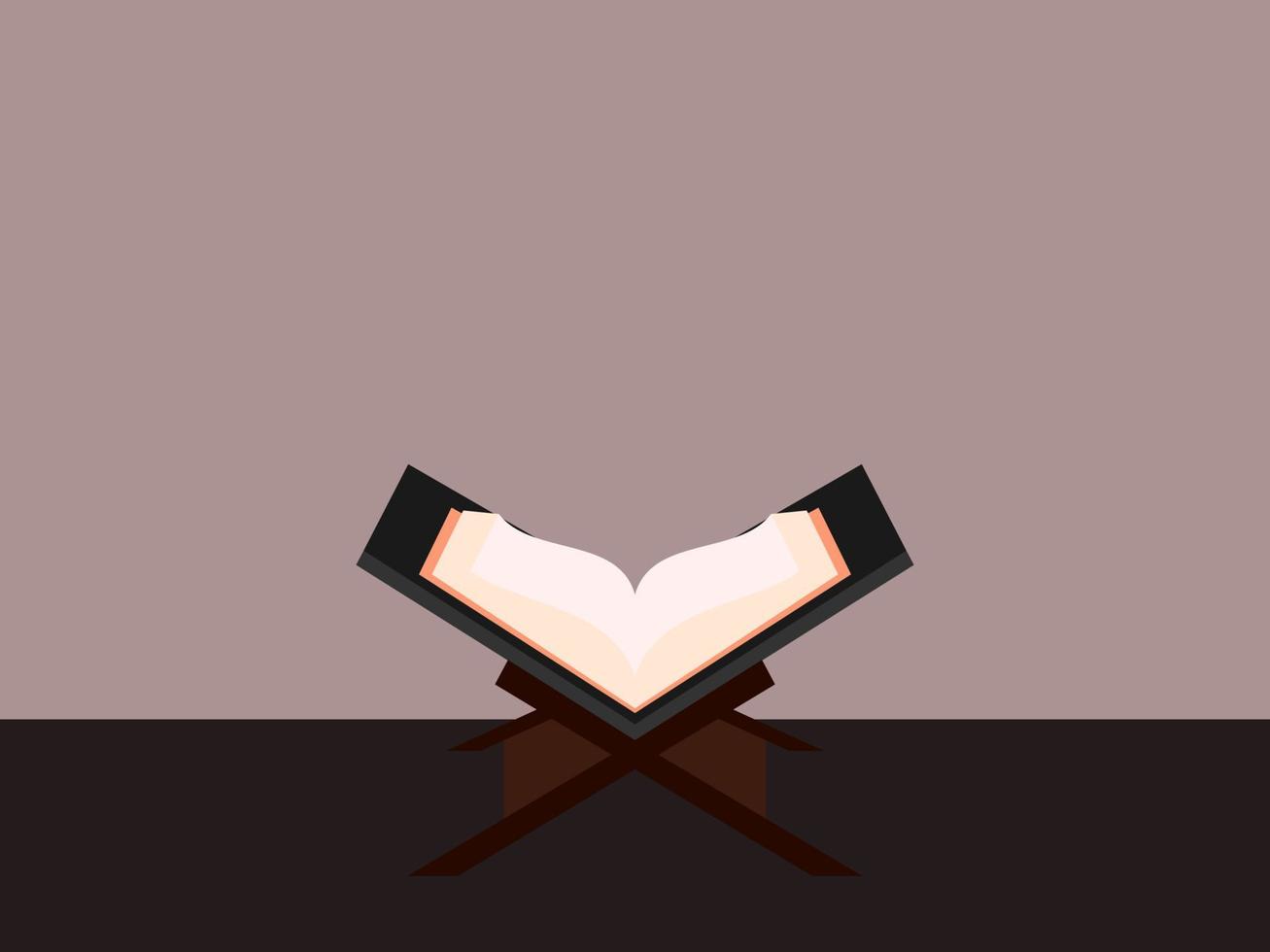 Quran is ready to be read and understood vector