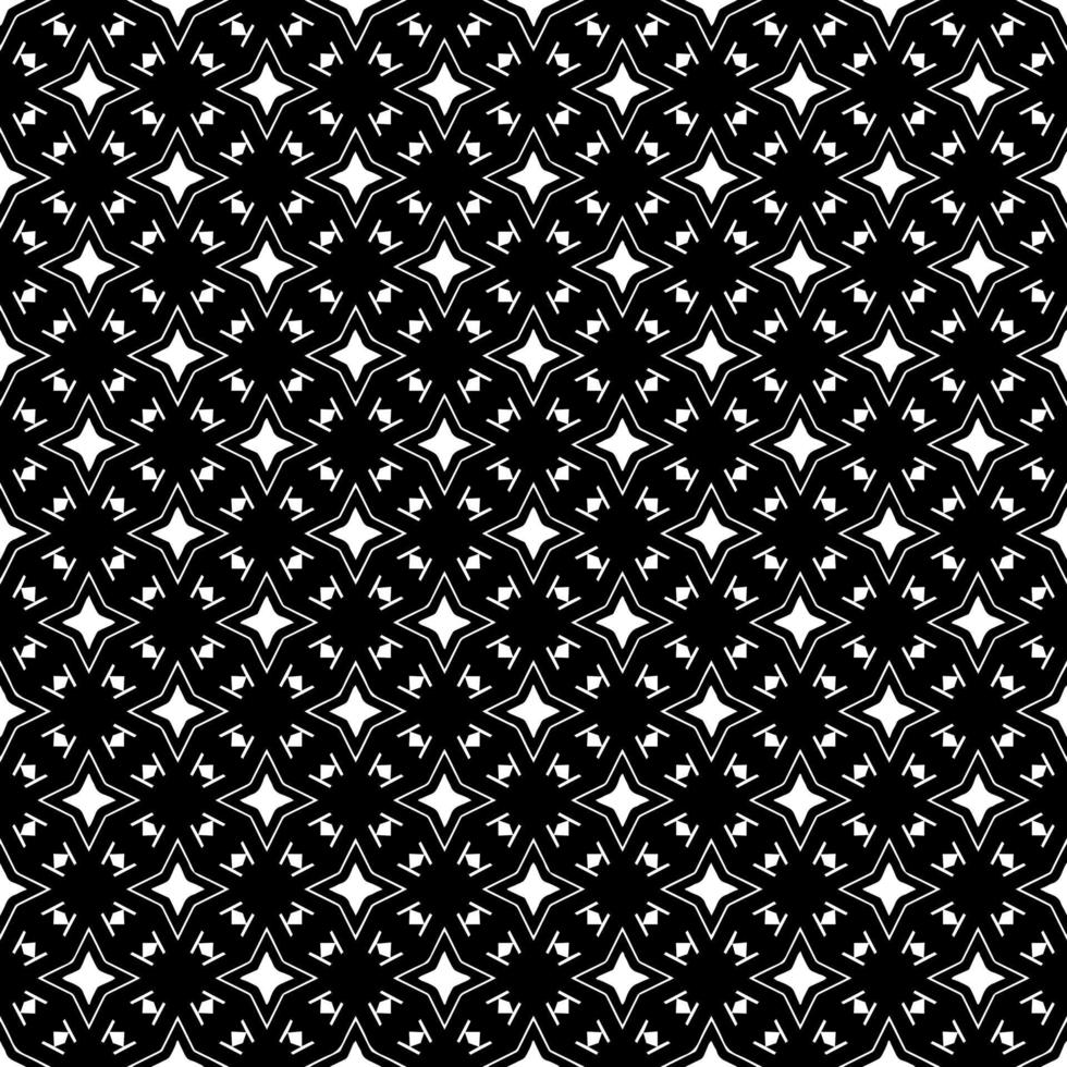 Black and white seamless pattern texture. Greyscale ornamental graphic design. Mosaic ornaments. Pattern template. Vector illustration. EPS10.