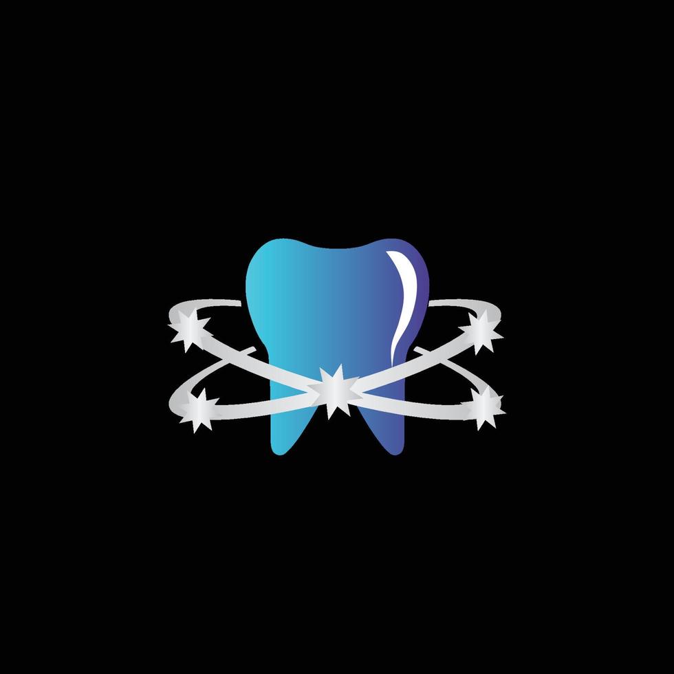 Creative abstract dental teeth logo design vector