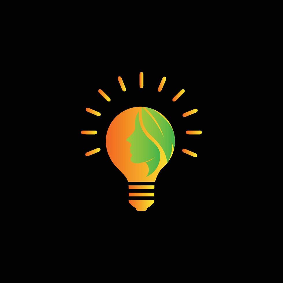 idea electric bulb logo design vector