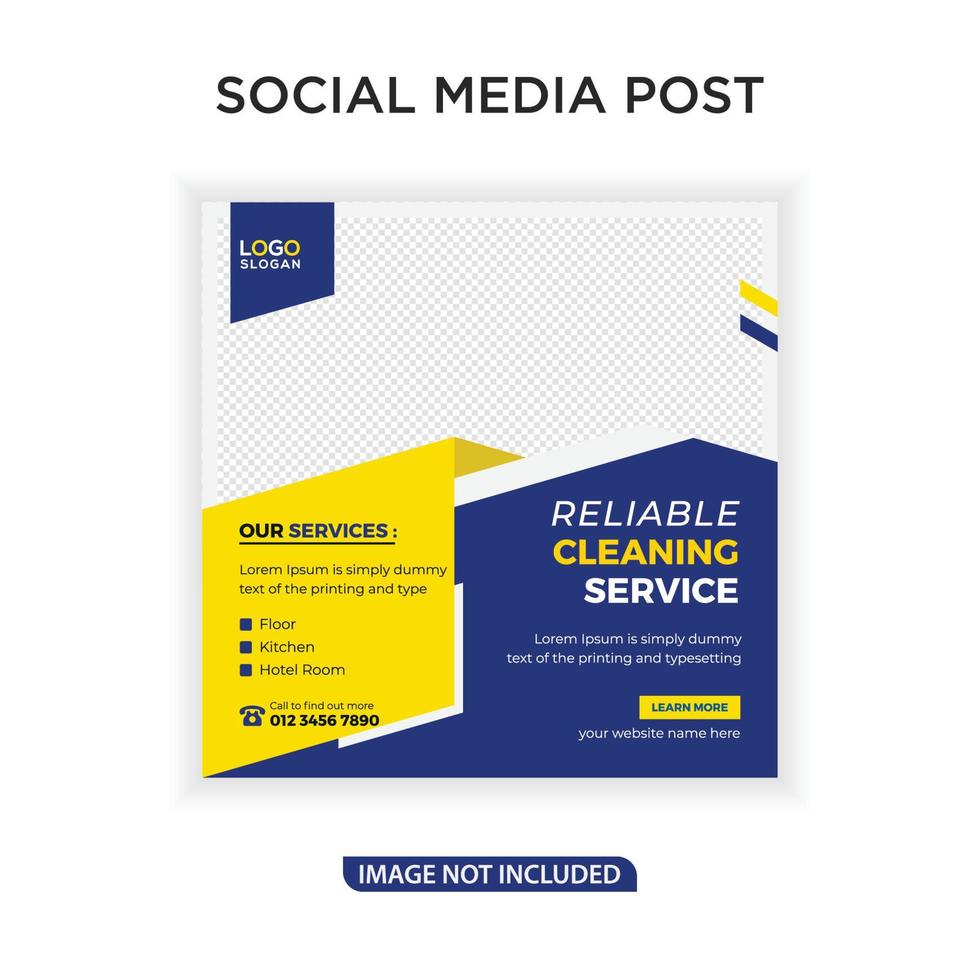 Window Cleaning services banner ads post vector