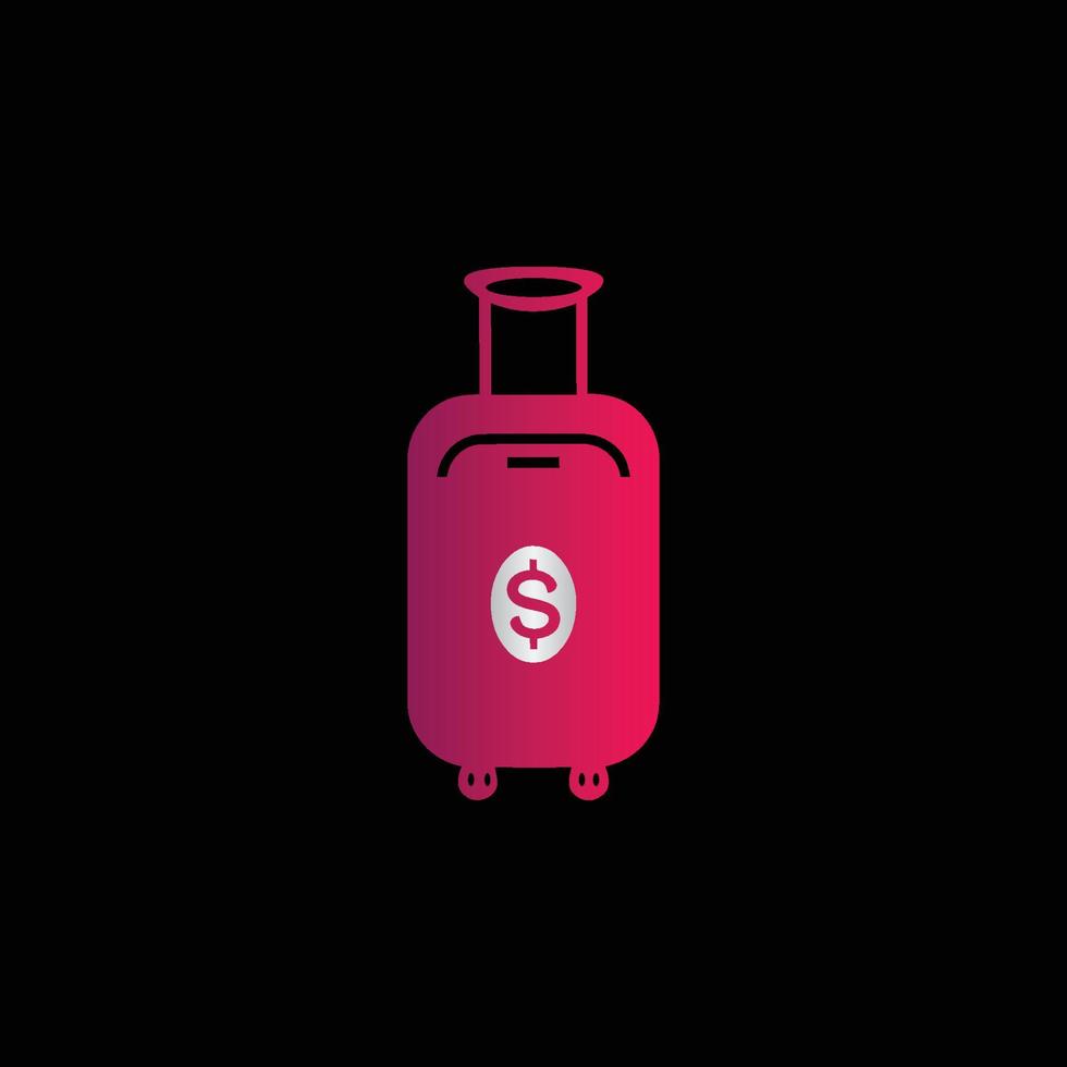 Creative colorful travel bag logo design vector