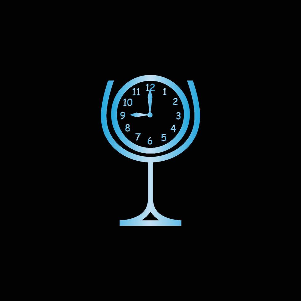 Creative colorful coffee time logo design vector