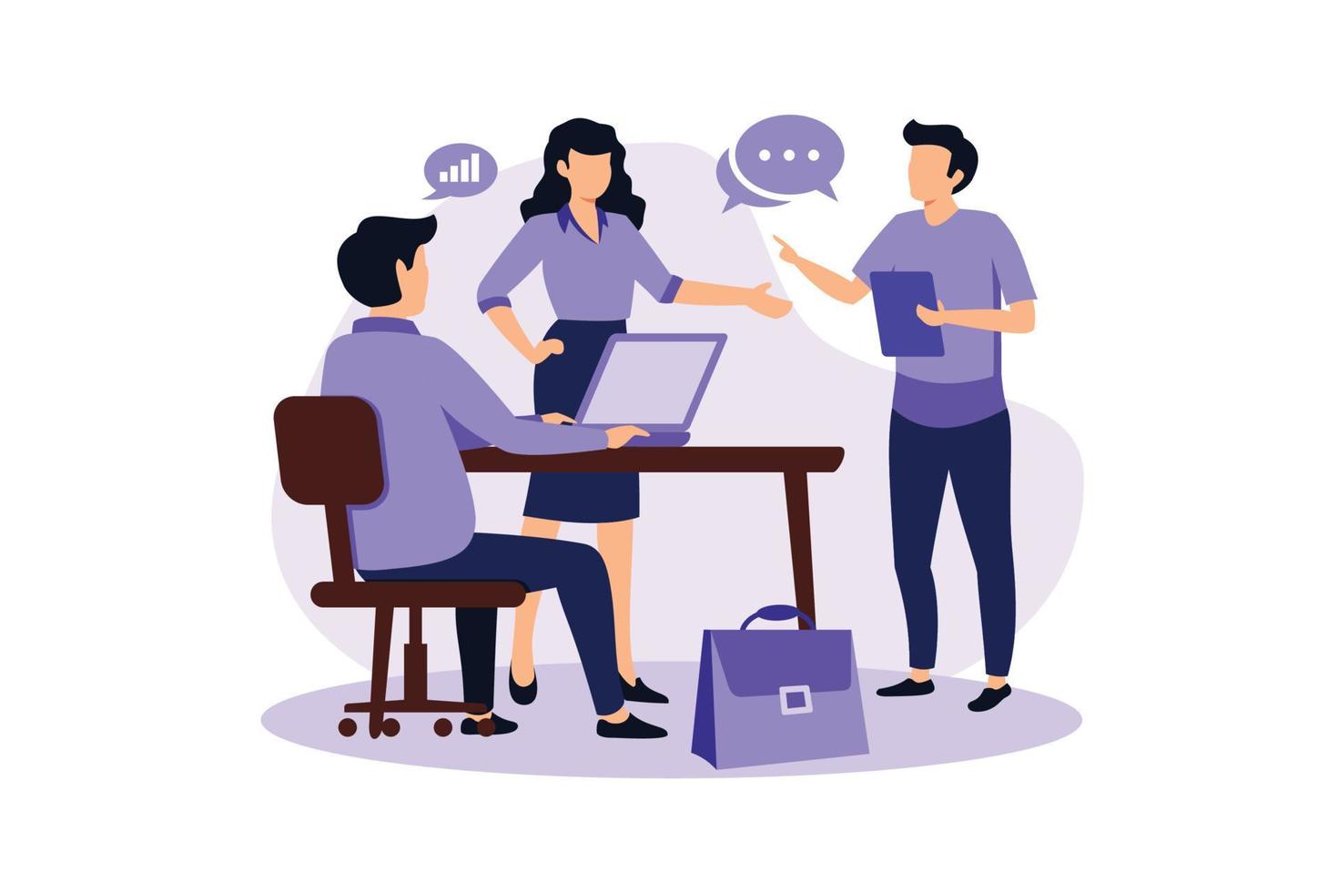 Internship illustration exclusive design inspiration vector