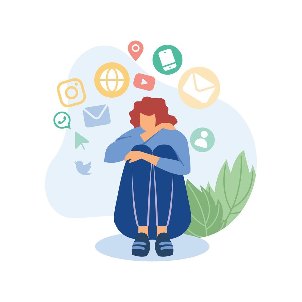 Digital Overload illustration vector