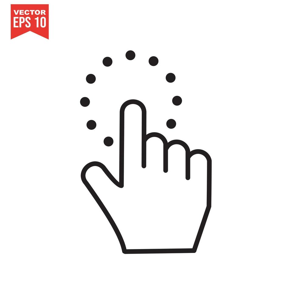 Hand click vector