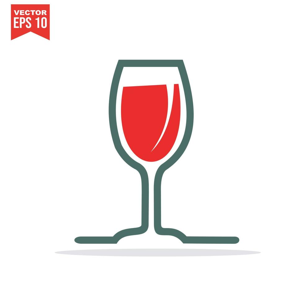 Wine icon symbol vector