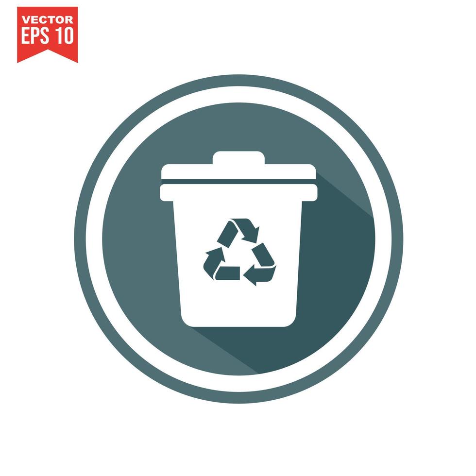 recycle icon set, vector eps10.