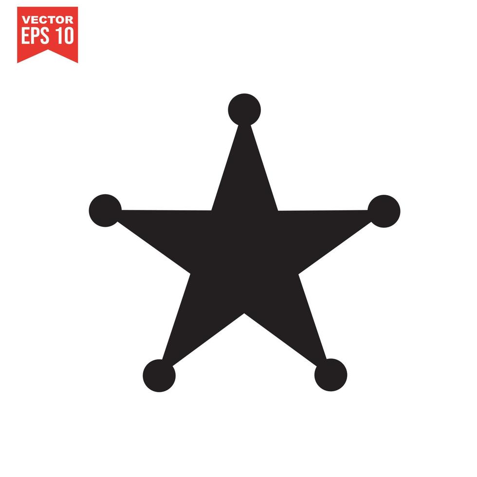 icono de estrella vector sobre un fondo blanco