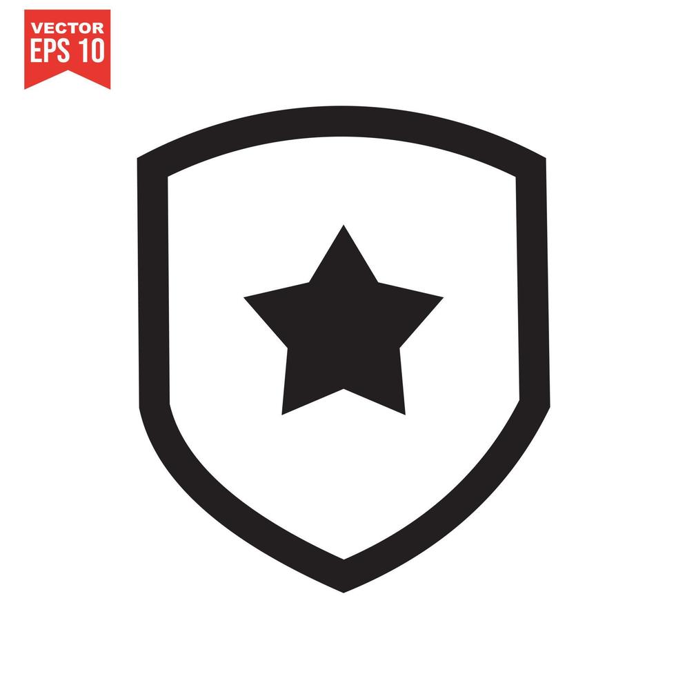 Set of security shield icons, security shields logotypes with check mark and padlock. Security shield symbols. Vector illustration.