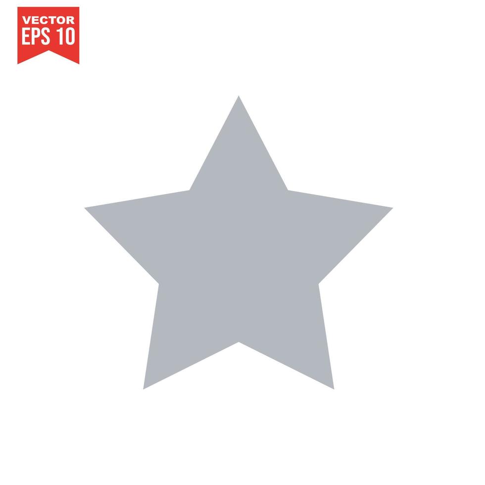 star icon vector on a white background