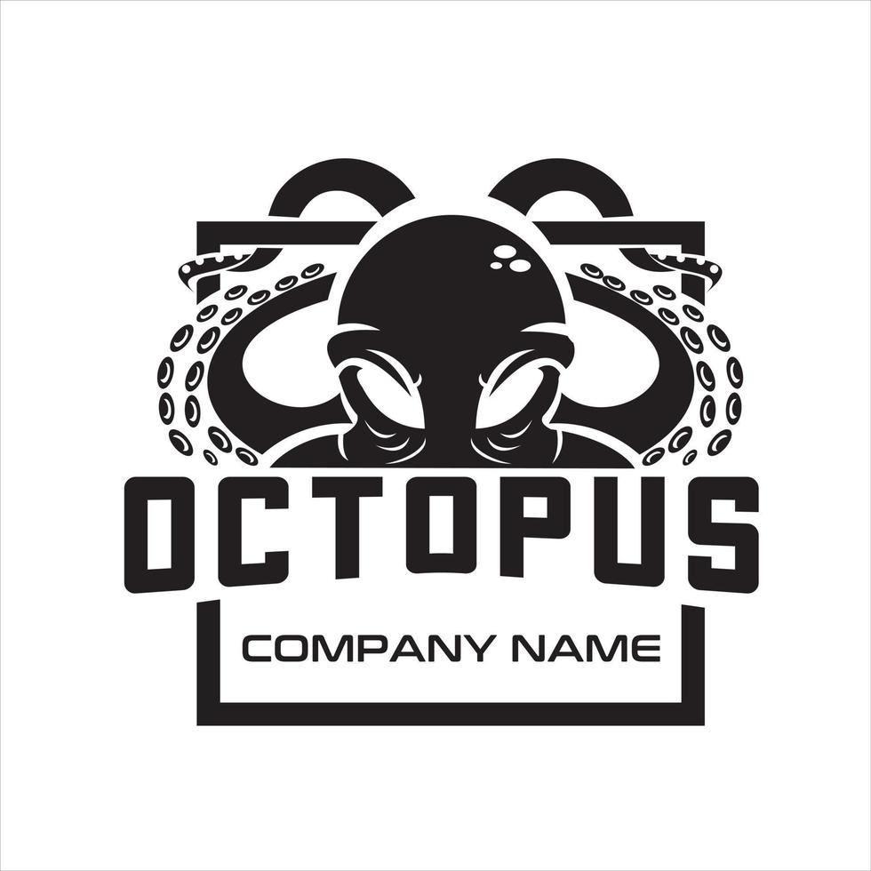 octopus logo exclusive vector