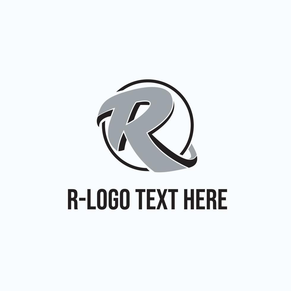 Logo Design R Letter vector