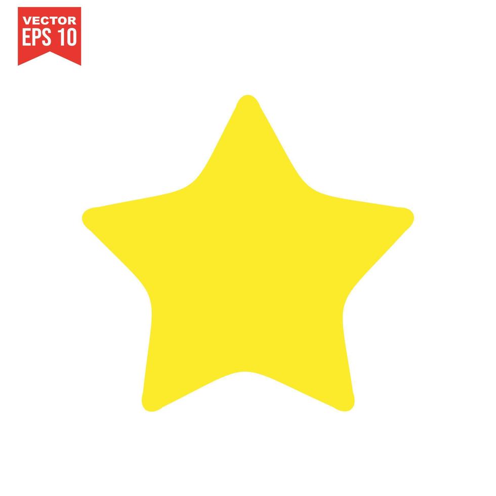 star icon vector on a white background