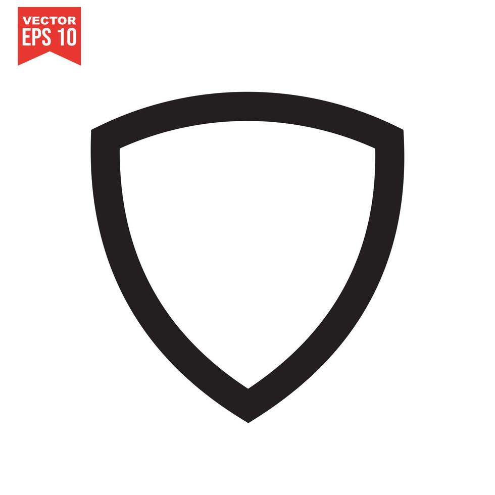 Shield Icon - Vector, Sign and Symbol for Design, Presentation, Website or Apps Elements. vector