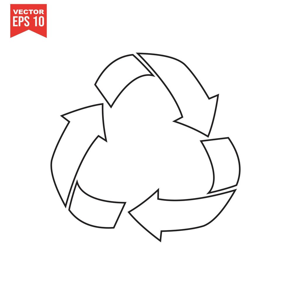 recycle icon set, vector eps10.