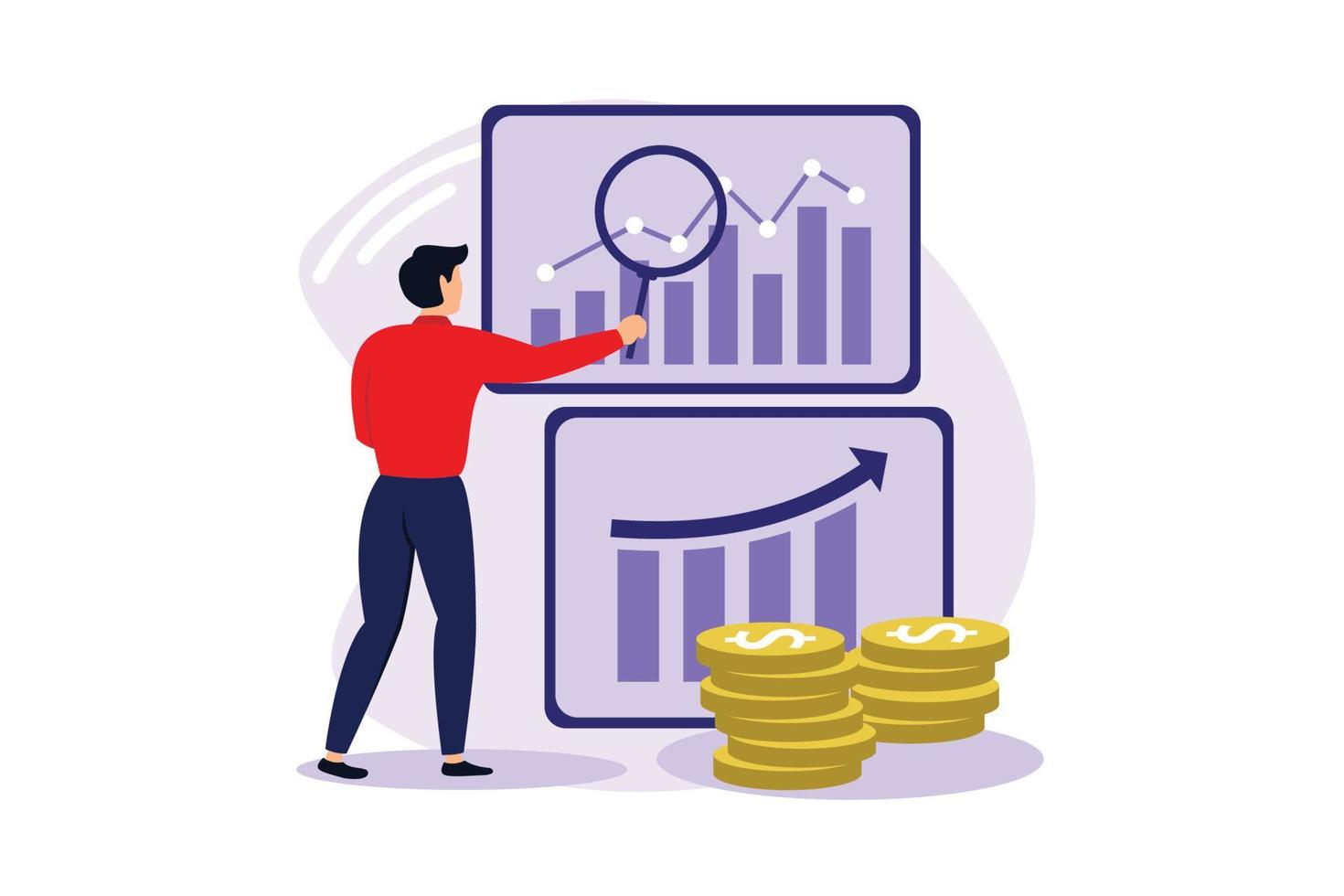 Sales index illustration exclusive design inspiration vector