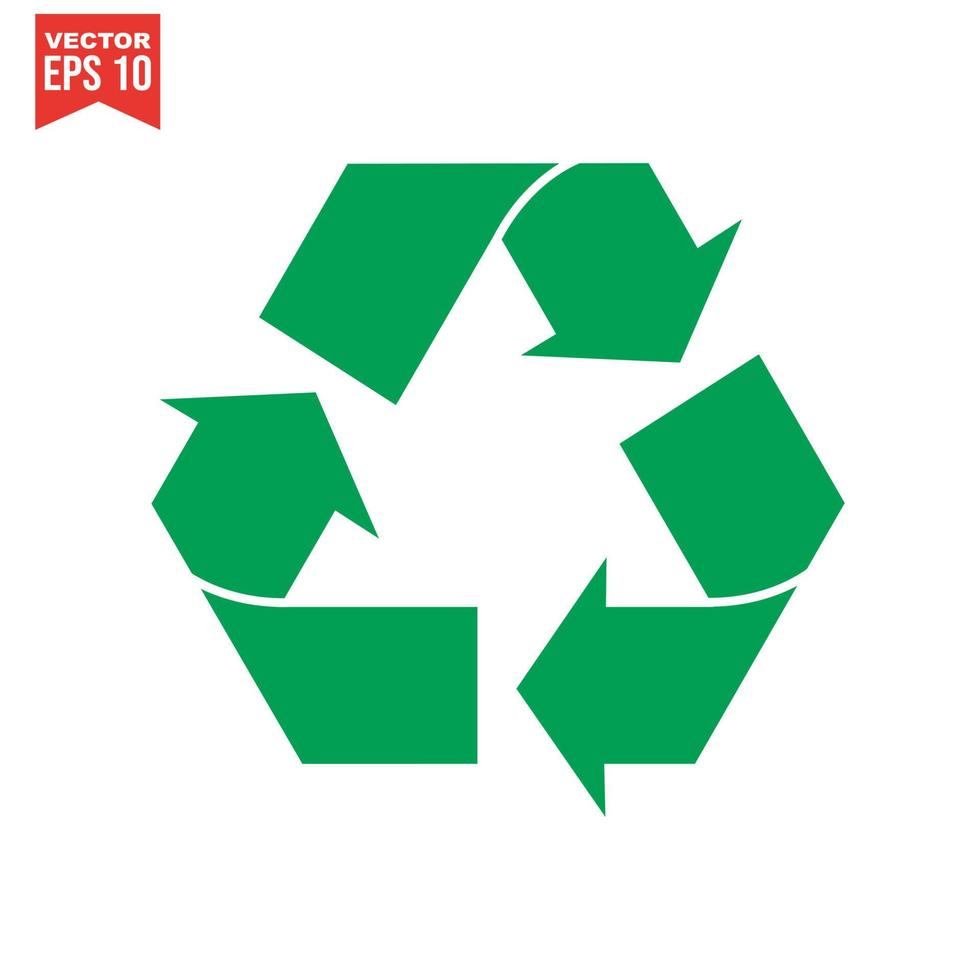 conjunto de iconos de reciclaje, vector eps10.