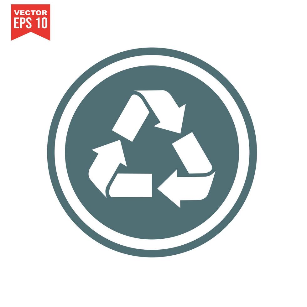 recycle icon set, vector eps10.