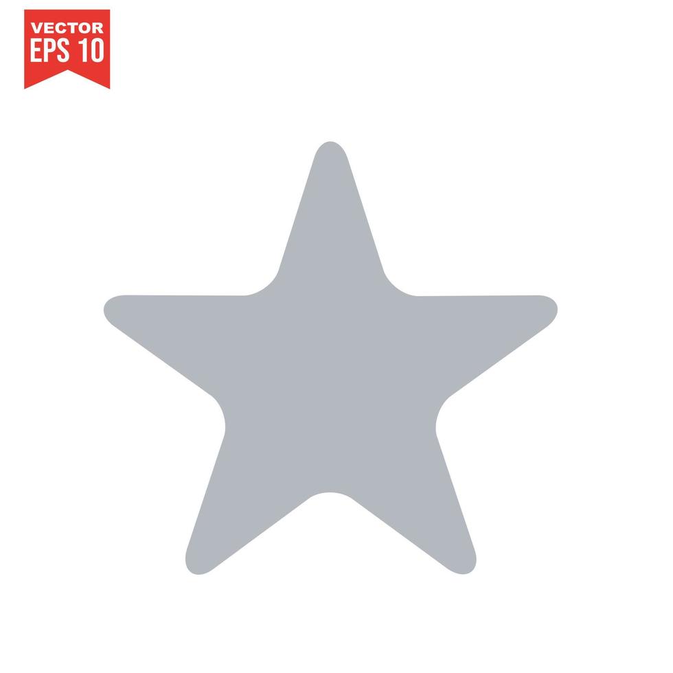 star icon vector on a white background