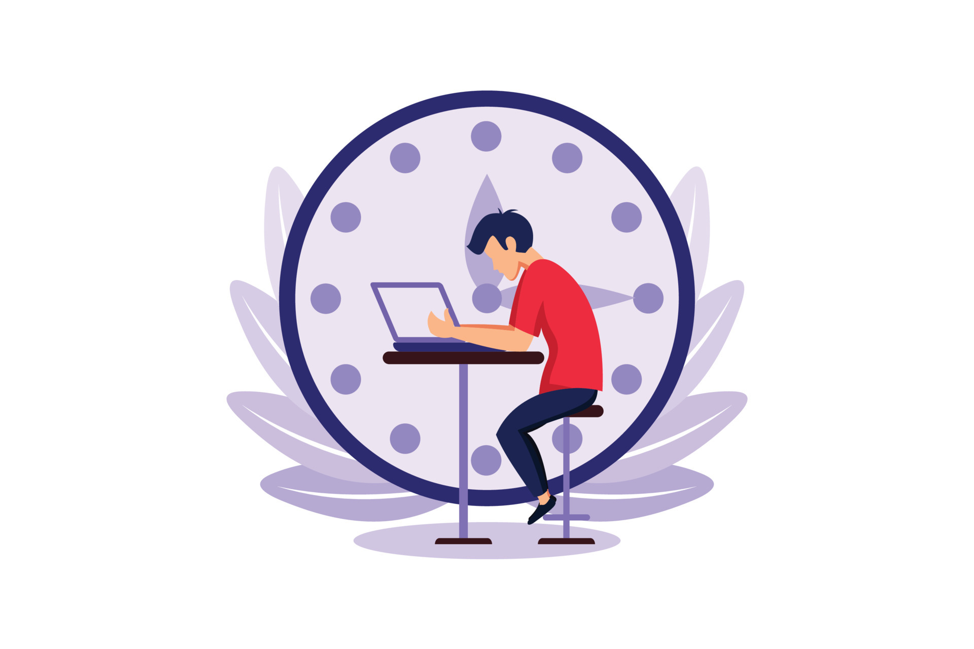 Deadline date concept illustration exclusive design inspiration 6801279