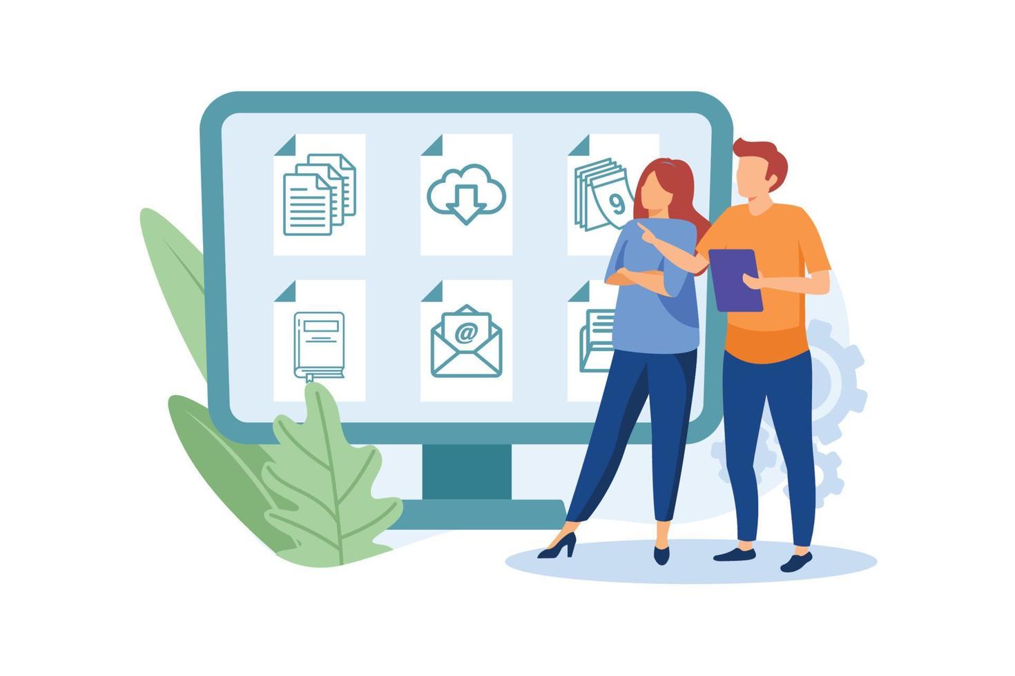 Document Management Soft illustration vector