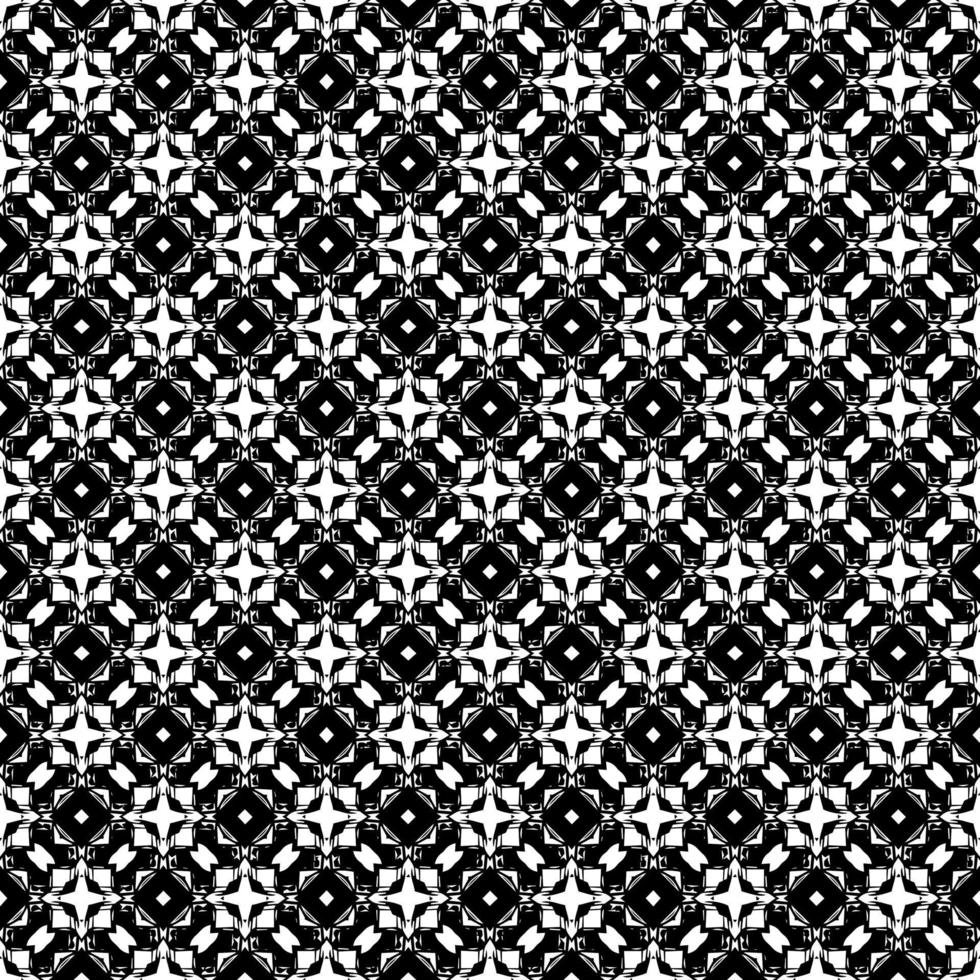 textura de patrones sin fisuras en blanco y negro. diseño gráfico ornamental en escala de grises. adornos de mosaico. plantilla de patrón. ilustración vectorial. Eps10. vector