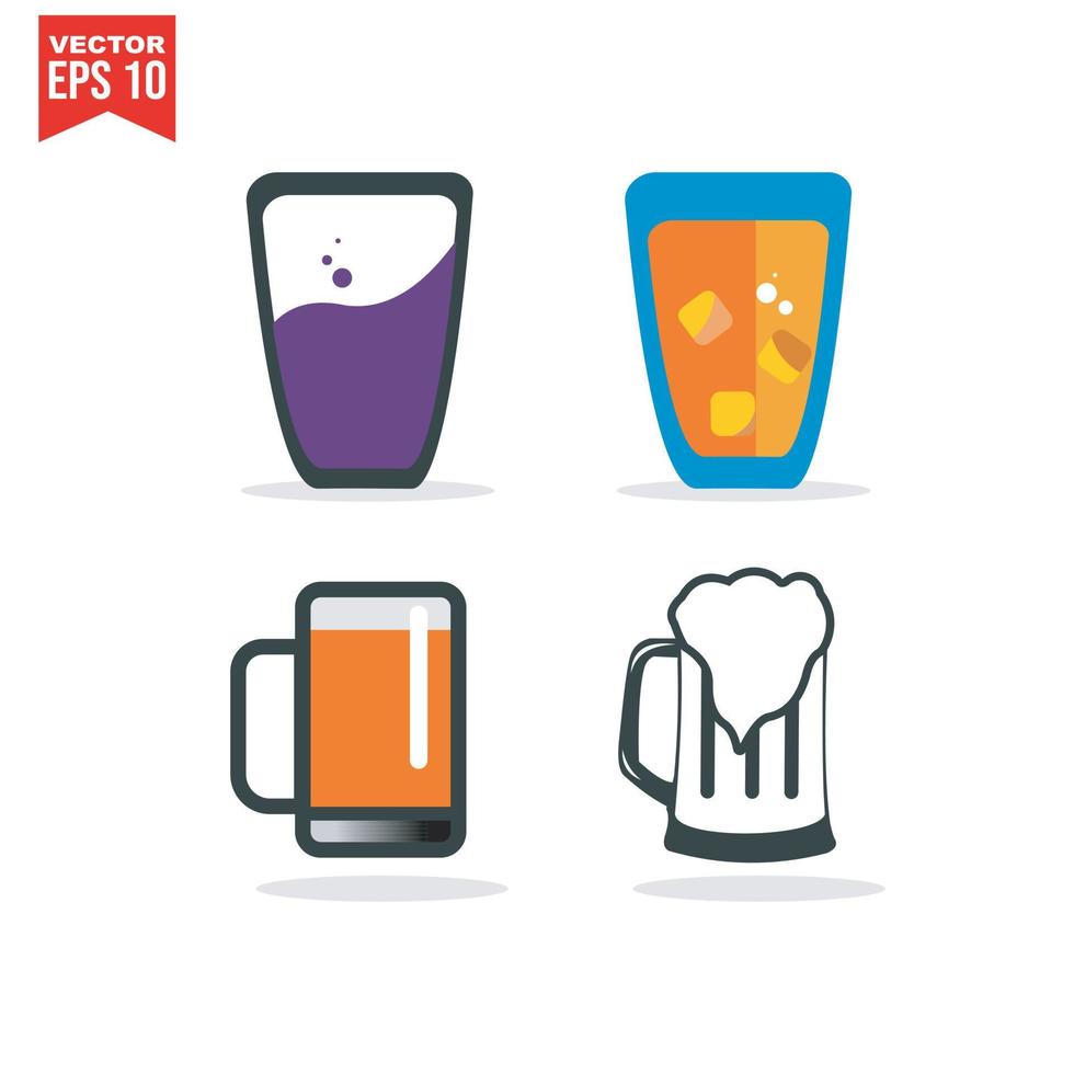 conjunto de iconos de alcohol y cócteles. colección de iconos web lineales simples como vasos, licores, cerveza, bar, champán, whisky, vino, etc. trazo vectorial editable. vector