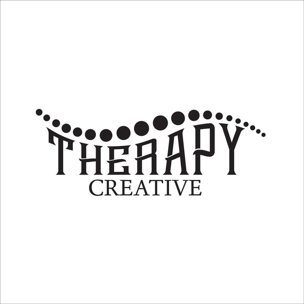 therapy creative exclusive logo vector