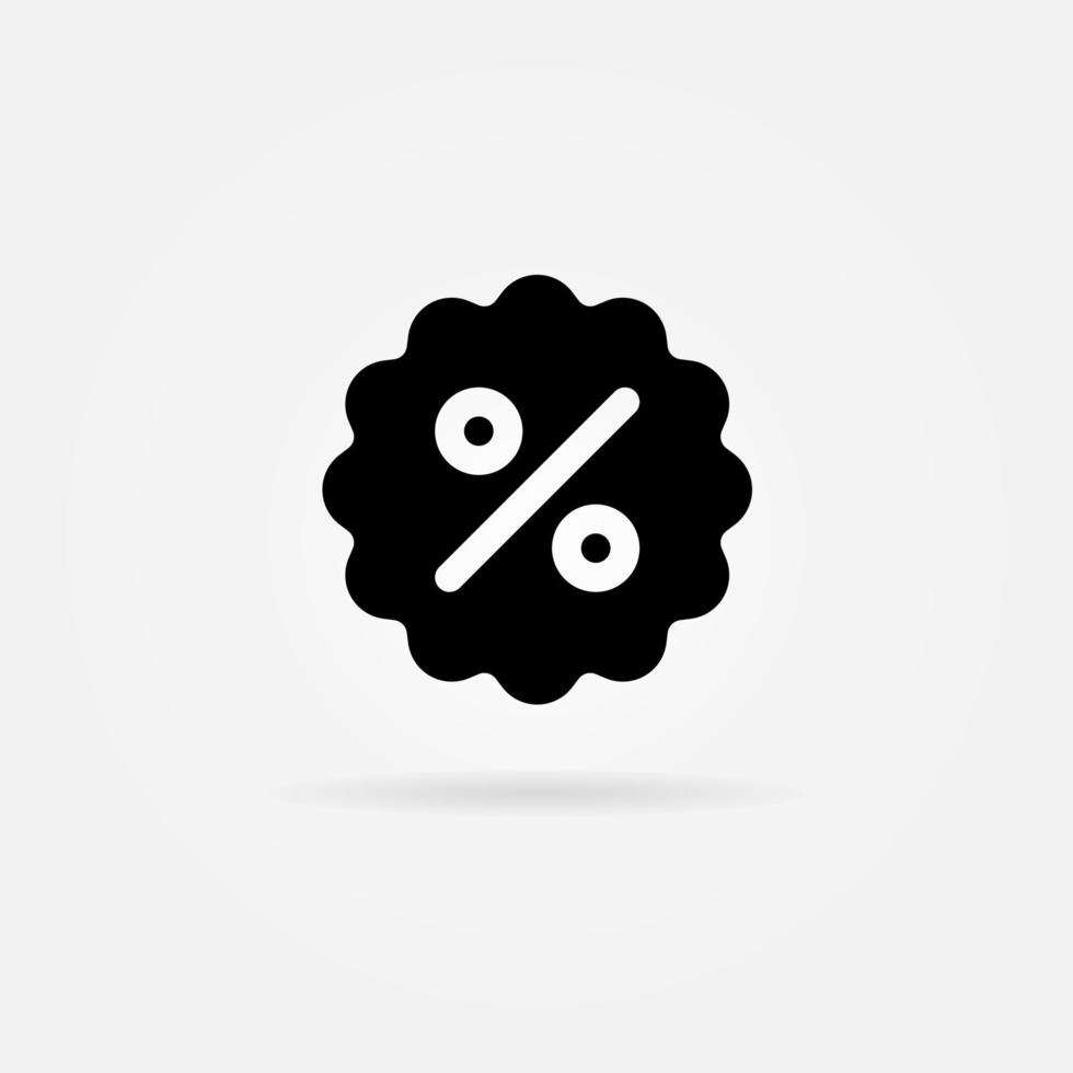 Discount, Sale, Offer Icon Solid Style. Vector Icon Design Element. Vector Icon Template Background