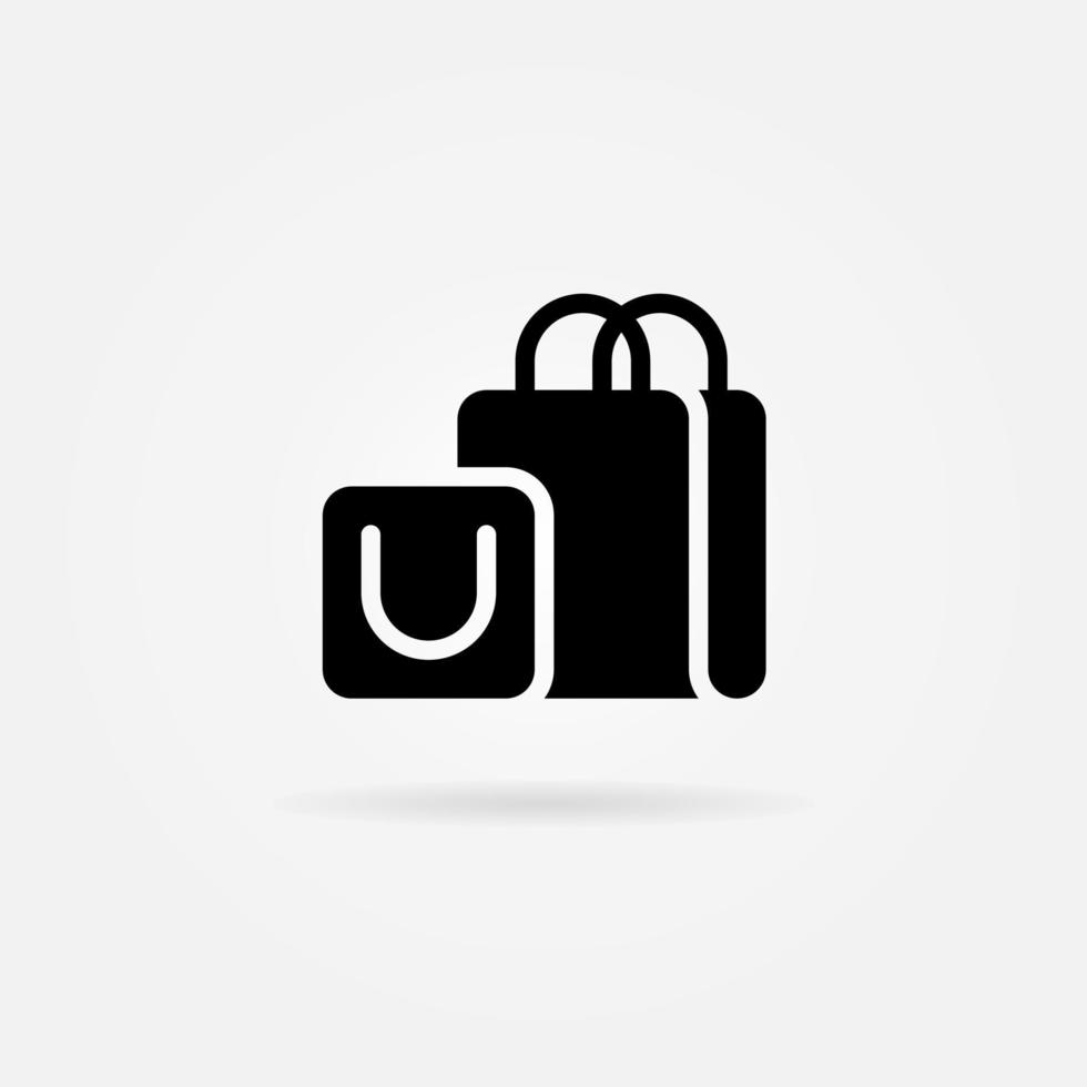 Shopping Bag, Sale, Bag Icon Solid Style. Vector Icon Design Element. Vector Icon Template Background